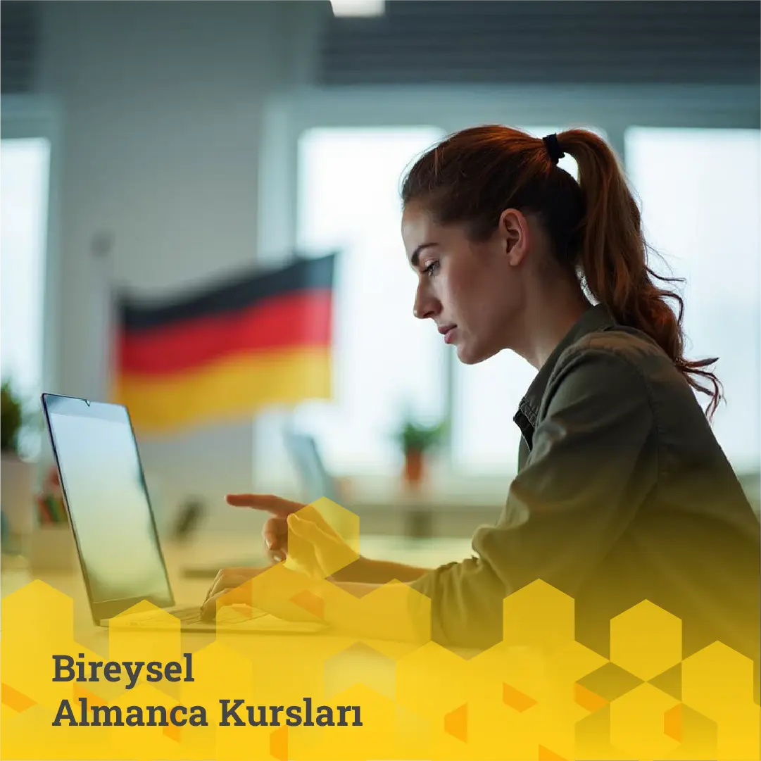 İzdaf Akademi’de bireysel Almanca kursu alan bir öğrenci görseli